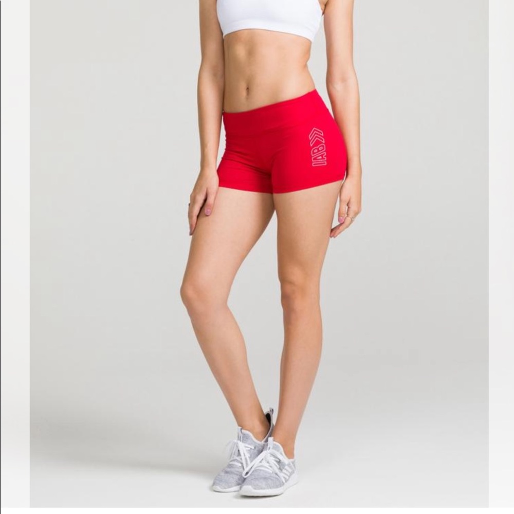 IAB BOOTY SHORTS RED